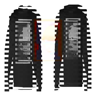 歌川広重 面白いtシャツ 名所江戸百景 絵画 アート メンズ 面白い 服 美術 グッズ 木版画 浮世絵 長袖Tシャツ - Kawaiitshirt