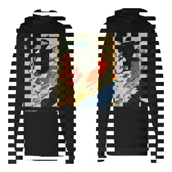 歌舞伎 かぶき 役者 日本美術 浮世絵 役者絵 名取春仙 七世松本幸四郎 梅王 長袖Tシャツ - Kawaiitshirt