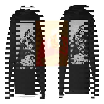 歌舞伎 役者 市川 團十郎 暫 しばらく勝川 春好江戸時代 役者絵 長袖Tシャツ - Kawaiitshirt