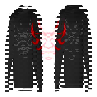 歌舞伎者 にらみ 長袖Tシャツ - Kawaiitshirt