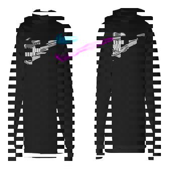 歯磨き粉付きピンク歯ブラシ 長袖Tシャツ - Kawaiitshirt