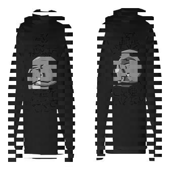 気分が悪い時ここに猫を置いてください 猫のデザイン 長袖Tシャツ - Kawaiitshirt