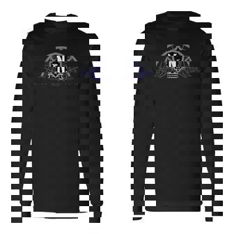 水曜日シリーズ 窓にウェンズデーネバーモアのロゴ。 長袖Tシャツ - Kawaiitshirt