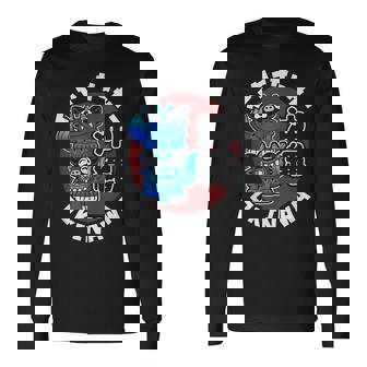 沖縄 ジャパン シーサー 守護ライオンズ 沖縄 日本語 漢字 長袖Tシャツ - Kawaiitshirt