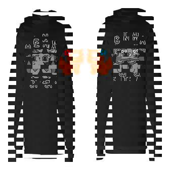 沖縄シーサーさん 長袖Tシャツ - Kawaiitshirt