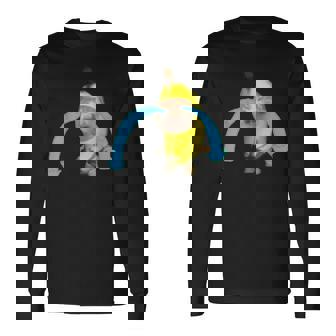 泣いているバナナ猫 長袖Tシャツ - Kawaiitshirt