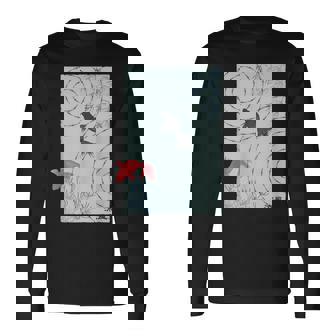 涼風2－いつかの雨上がり－ 金魚 波紋 夏 風 納涼 シック 和風 和柄 シンプル レトロ メンズ レディース キッズ 長袖Tシャツ - Kawaiitshirt