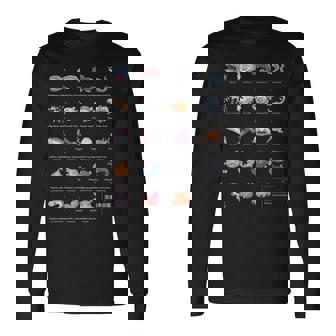 深海魚図鑑_文字白 長袖tシャツ 長袖Tシャツ - Kawaiitshirt