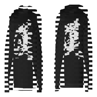 漢 おとこ 漢字 一文字 男らしい かっこいい 黒 他カラー メンズ 大きいサイズ 筆文字 長袖Tシャツ - Kawaiitshirt