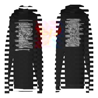 灰からのフェニックス 不死鳥 フェニックス 鳳凰 神話上の生き物 火 バード 長袖Tシャツ - Kawaiitshirt