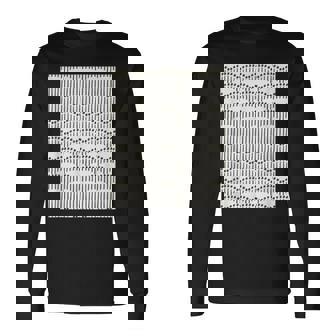 点と線 白 黒 長袖Tシャツ - Kawaiitshirt