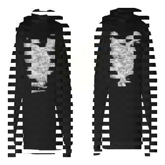 烏骨鶏 長袖Tシャツ - Kawaiitshirt