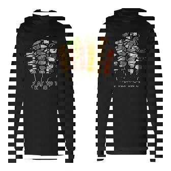 焼き鳥さん 長袖Tシャツ - Kawaiitshirt