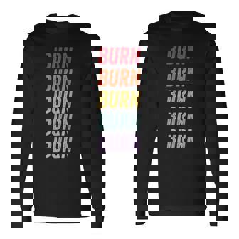 燃やす 長袖Tシャツ - Kawaiitshirt