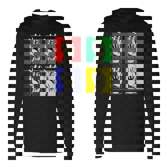 燻製器 禁煙 むえん 喫う たばこ アンチストレス 煙草とコーヒー 好勝負 弛緩 長袖Tシャツ - Kawaiitshirt