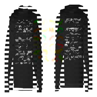爬虫類 種別 かわいい ヤモリ トカゲ 長袖Tシャツ - Kawaiitshirt