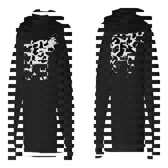 牛柄の服 牛柄 長袖Tシャツ - Kawaiitshirt