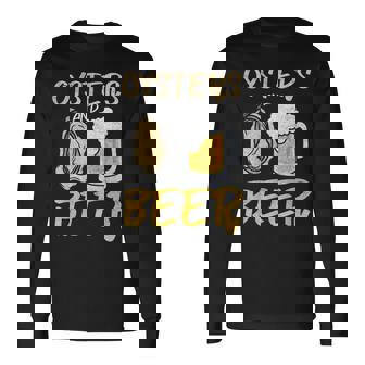 牡蠣とビール 長袖Tシャツ - Kawaiitshirt