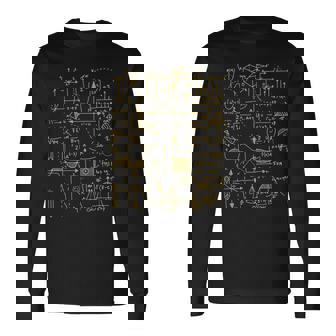 物理学 数学 物理学者 数学 関数グラフ 長袖Tシャツ - Kawaiitshirt