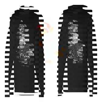 犬 おもしろ バイク オートバイ ライダース バイカー 面白い いぬ 長袖Tシャツ - Kawaiitshirt