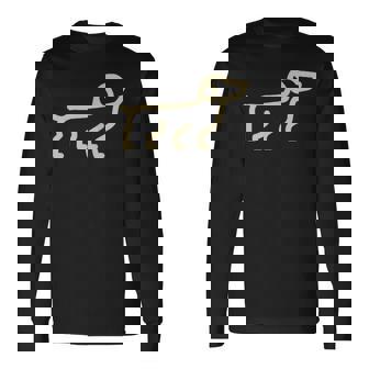 犬 リトルダックスフンド 長袖Tシャツ - Kawaiitshirt