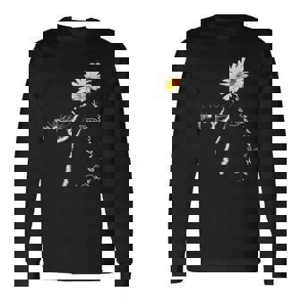 猫 & マーガレット 長袖Tシャツ - Kawaiitshirt