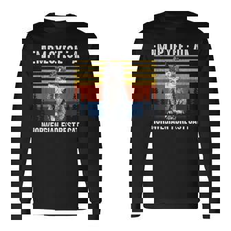 猫 ノルウェージャンフォレストキャットの社員 長袖Tシャツ - Kawaiitshirt