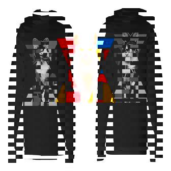 猫 グラフィック ペット アートワーク 猫 長袖Tシャツ - Kawaiitshirt