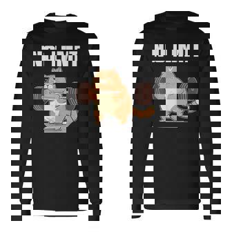 猫 ネコ 面白いtシャツ 筋トレ おもしろ 文字入り 面白い 服 おもしろグッズ 文字tシャツ ネタ ニャンコ メンズ 長袖Tシャツ - Kawaiitshirt