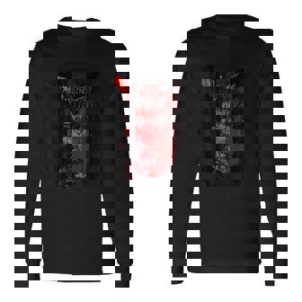 猫 ロックンロール パンク Rock モード系 ブランド おしゃれ かっこいい かわいい 大きいサイズ プリント Cat 長袖Tシャツ - Kawaiitshirt