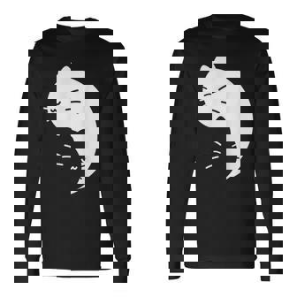 猫 陰陽 反対 調和 エネルギー 子猫 長袖Tシャツ - Kawaiitshirt