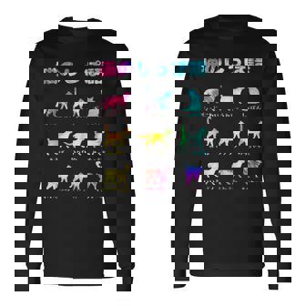 猫のしっぽ語 猫好き おもしろ 猫 ねこ ネコ 面白い ギフト にゃんこ ペット かわいい 猫 プリント 長袖Tシャツ - Kawaiitshirt