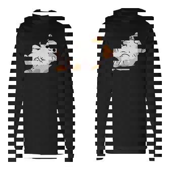 猫のへそ天 Cat Belly Trap 長袖Tシャツ - Kawaiitshirt