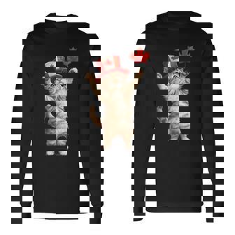 猫カナダ 長袖Tシャツ - Kawaiitshirt