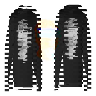 現実は曲がっている。エラーポップアップ付きの美的ギリシャ像 長袖Tシャツ - Kawaiitshirt