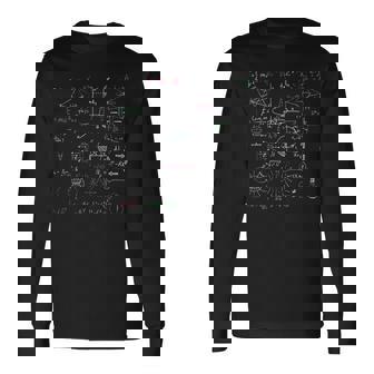 理学教師 科学 大学 学校 オタクへのギフト 長袖Tシャツ - Kawaiitshirt