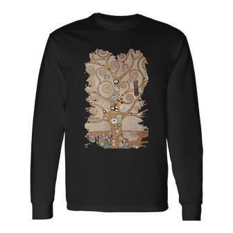 生命の木 グスタフ・クリムト 長袖Tシャツ - Kawaiitshirt