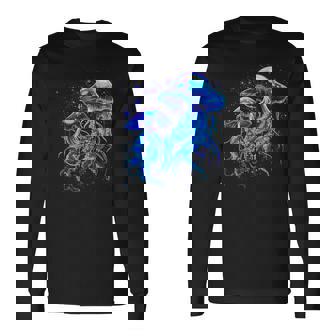 生物発光発光クラゲ 長袖Tシャツ - Kawaiitshirt