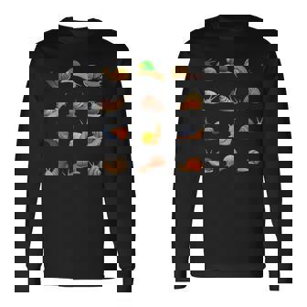 おもしろ 異なったカタツムリギフト キッズ メンズ レディース クールな貝殻 長袖Tシャツ - Kawaiitshirt