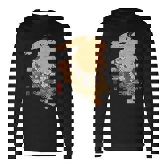 相撲取りtシャツ日本の相撲tシャツが大好きですヴィンテージアート相撲力士ラブレスリング 長袖Tシャツ - Kawaiitshirt