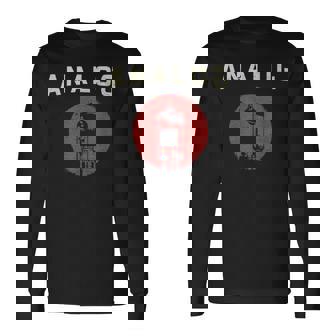 真空管 アンプ アナログ ヴィンテージ レトロ 80年代 長袖Tシャツ - Kawaiitshirt