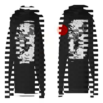 矢田の烏t 長袖Tシャツ - Kawaiitshirt