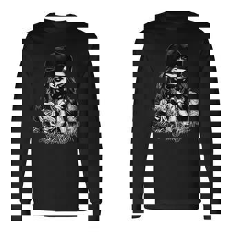 神のみが私を裁くことができる チカーノの服 タトゥー アート 祈りonly God Can Judge Me 長袖Tシャツ - Kawaiitshirt