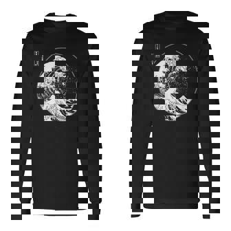 神奈川沖大波 北斎日本美術 長袖Tシャツ - Kawaiitshirt