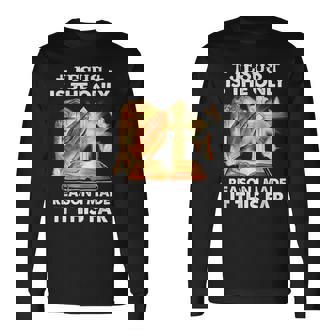 私がここまでたどり着いた唯一の理由はイエス様です 長袖Tシャツ - Kawaiitshirt