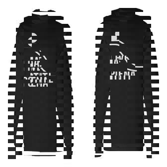 私には潜在的なエネルギーがあります-面白い物理学 長袖Tシャツ - Kawaiitshirt