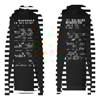 私の恐竜アルファベット爬虫類恐竜化石職業趣味 長袖Tシャツ - Kawaiitshirt
