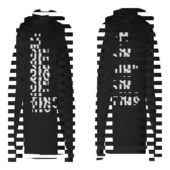 私はhinです。Shin が行うことを行う。 長袖Tシャツ - Kawaiitshirt