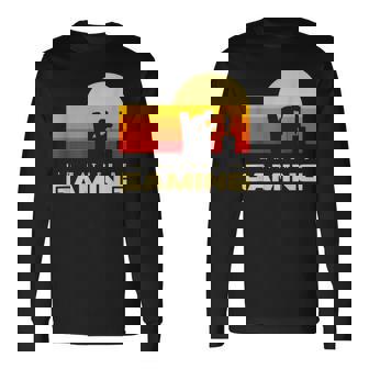 私はむしろゲームをしたい 長袖Tシャツ - Kawaiitshirt