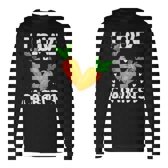 私はニンジンが大好き 長袖Tシャツ - Kawaiitshirt